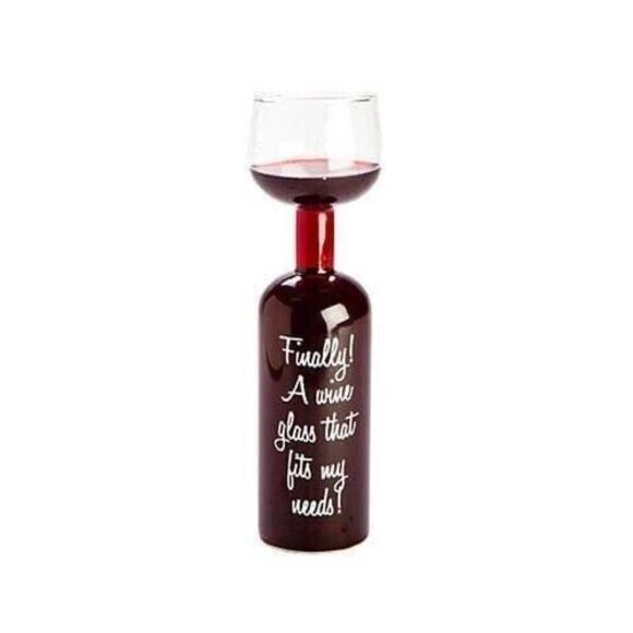 Big Mouth The Original Wine Bottle Glass Gigantic Holds Full Bottle 750 ml NEW - Picture 1 of 6
